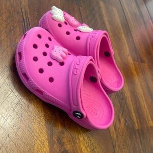 Hot Pink Crocs w/ charms